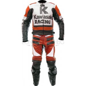 Kawasaki Racing Red Ninja Motorcycle Leathers